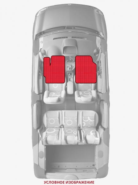 ЭВА коврики «Queen Lux» передние для Willys Jeepster