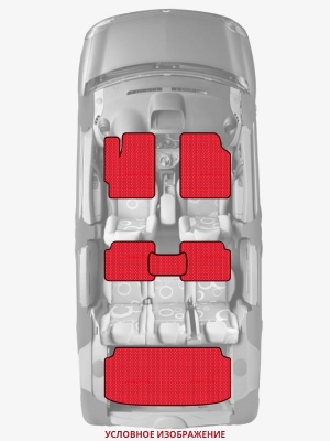 ЭВА коврики «Queen Lux» комплект для Willys Jeepster